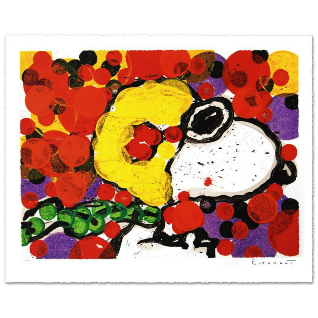 "Synchronize My Boogie-Morning" Limited Edition Hand: "Synchronize My Boogie-Morning" is a limited edition hand pulled original lithograph on museum quality deckle-edge paper, numbered and hand signed by Tom Everhart. This is one of the final Everhart ed