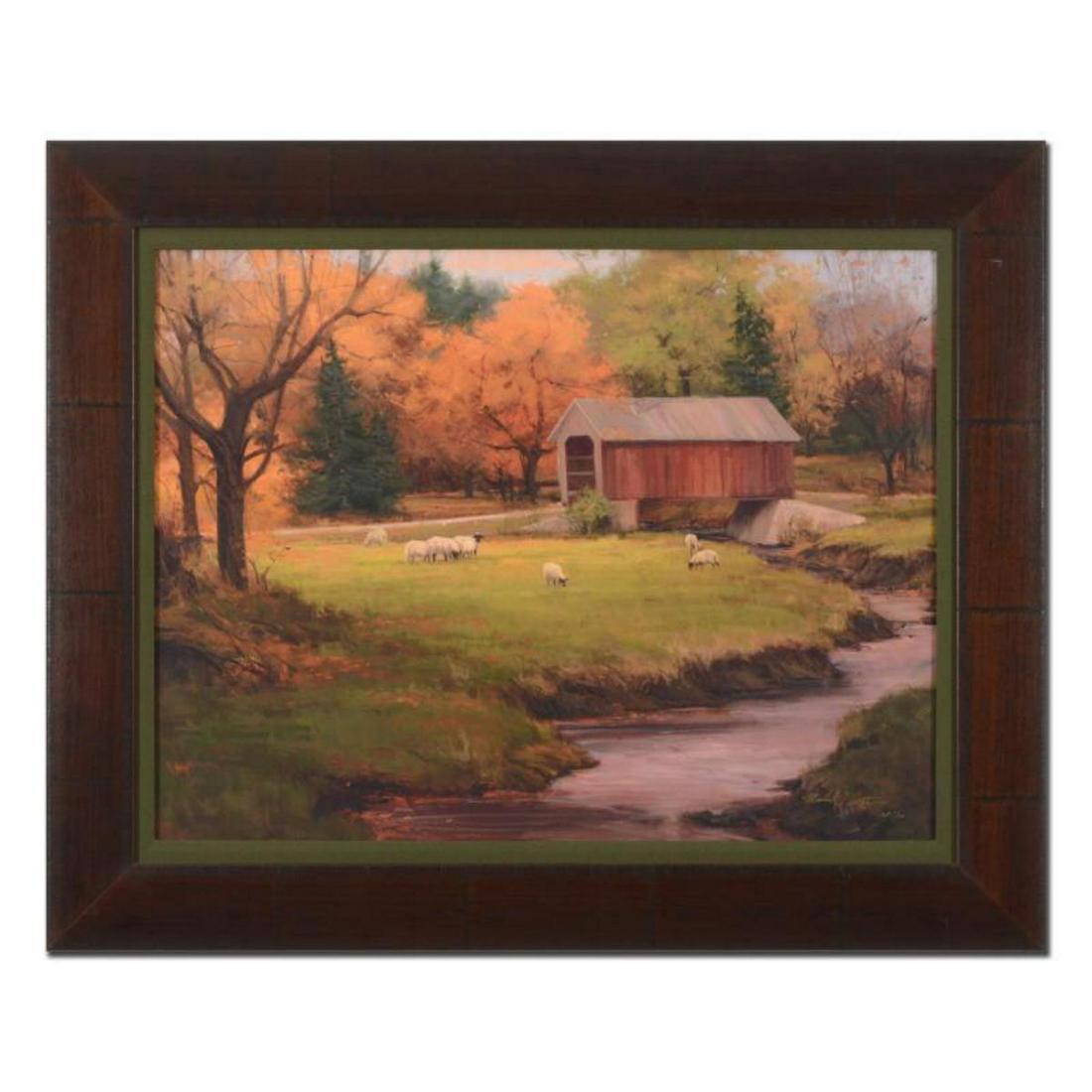 Michael Albrechtsen, "Looking for a Friend" Framed: "Looking for a Friend" is a limited edition giclee on canvas by Michael Albrechtsen, AP numbered 1/10 and hand signed by the artist. This piece comes framed. Includes Letter of Authenticity. Measures