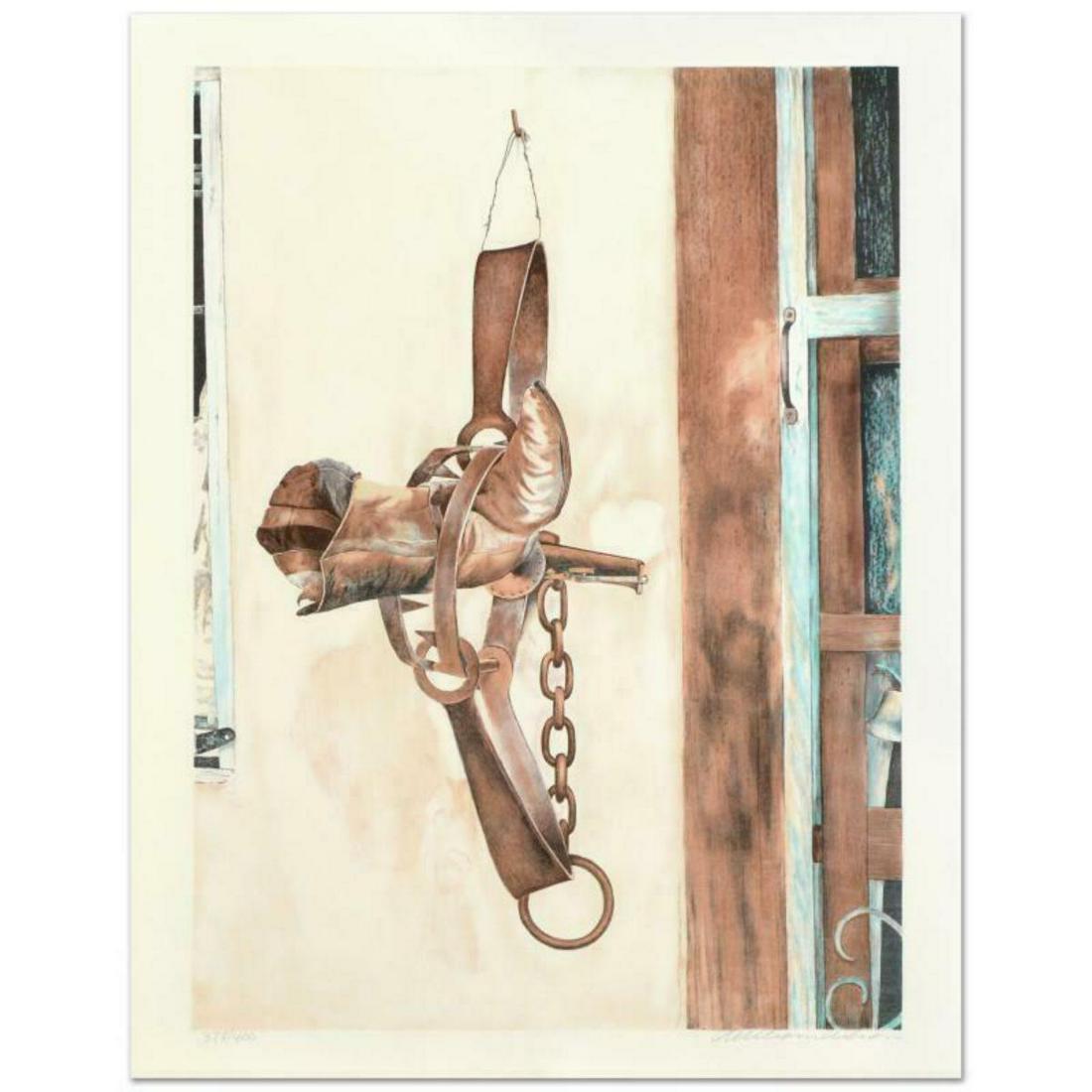 William Nelson, "Santa Fe Trading Post" Limited Edition: "Santa Fe Trading Post" is a limited edition lithograph on paper by William Nelson, numbered and hand signed by the artist! Measures approx. 22" x 28.5" (with border); 18.5" x 26" (image). Reference #
