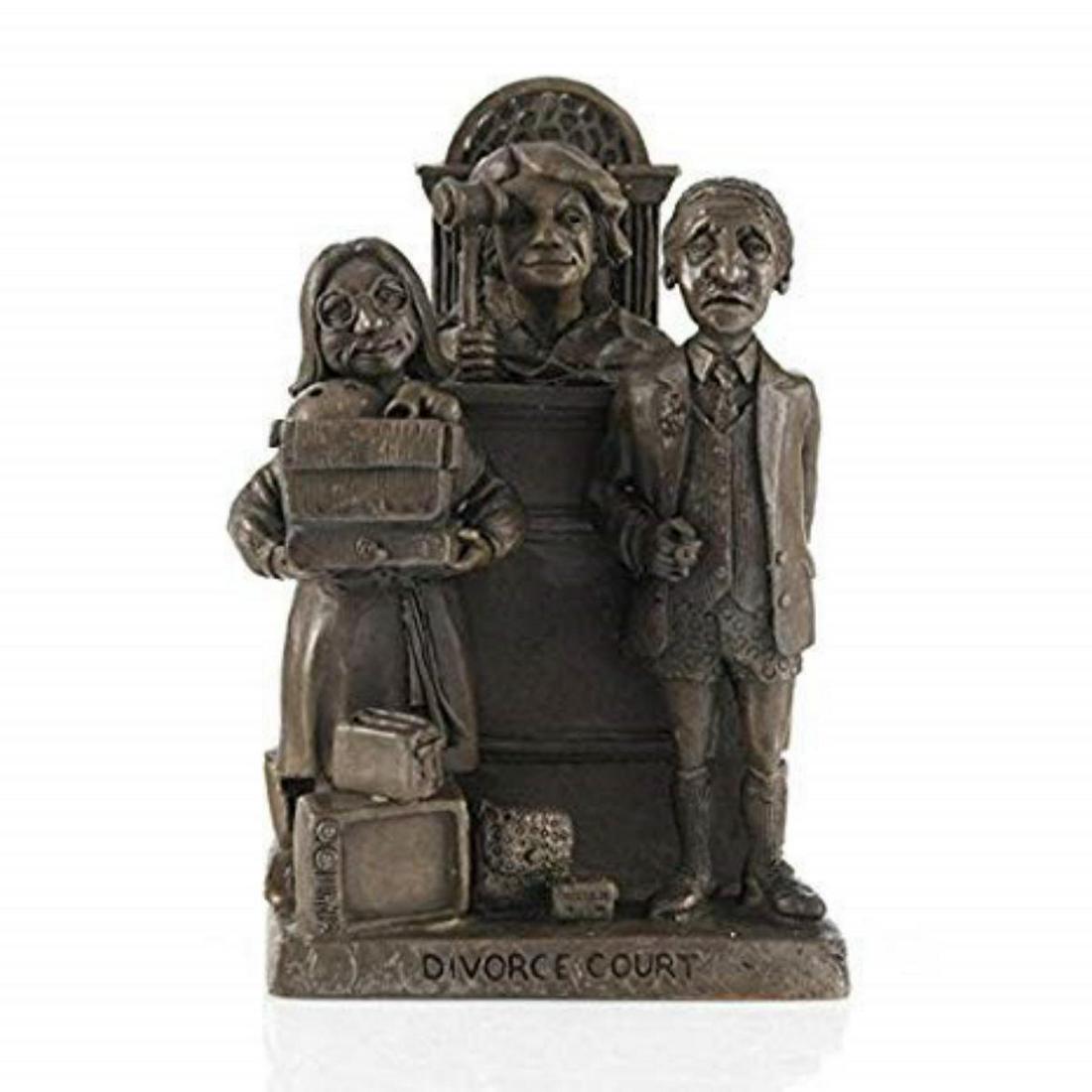 Charles Bragg! "Divorce Court" Limited Edition Bronze: Charles Bragg! "Divorce Court" Limited Edition Bronze Sculpture, Numbered /99 and Signed w/Certificate! List $4,000. "Divorce Court" is a limited edition bronze sculpture, numbered out of 99 and signe