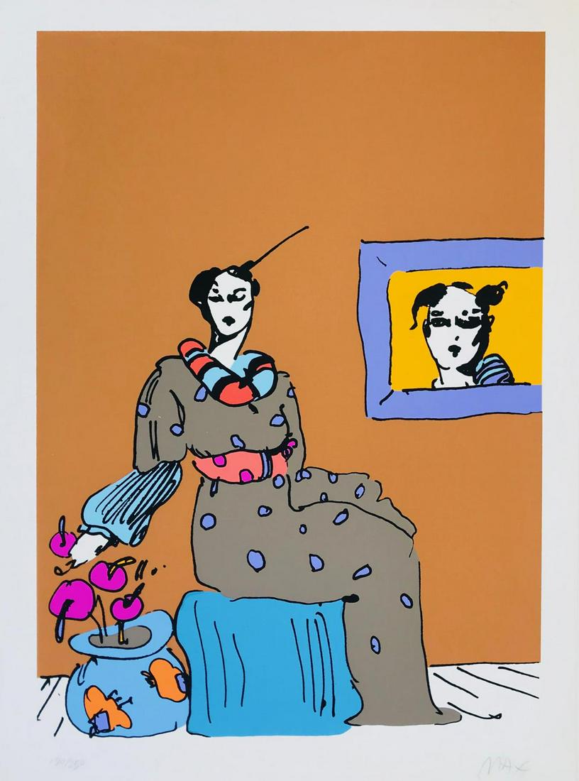 Peter Max Original Vintage Serigraph on paper Circa: Artist: Peter Max. Medium: Original Vintage Serigraph on paper Circa 1978. Size: 24x30". Hand signed and numbered in pencil.