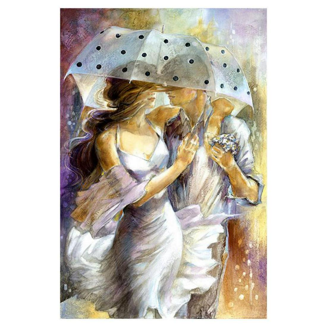 Lena Sotskova, "One Day in May" Hand Signed, Artist: Enter the neo-Classic world of Lena Sotskova! "One Day in May" is an artist embellished limited edition giclee on canvas. This piece is numbered and hand-signed by the artist and accompanied by a Cert