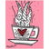 Romero Britto "So Good Pink Mini" Hand Signed Giclee on