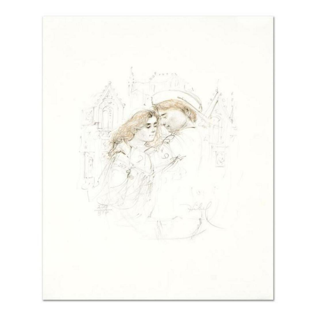 Edna Hibel (1917-2014), "Roberta and Roberto" Limited: "Roberta and Roberto" is a limited edition lithograph on paper with remarque by Edna Hibel (1917-2014), numbered and hand signed by the artist. Includes Certificate of Authenticity. Measures approx. 5