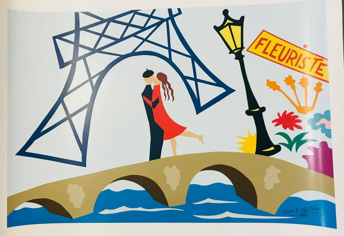 PIERRE HENRI MATISSE HAND SIGNED SERIGRAPH: Artist: Pierre Matisse. Medium: Hand signed and numbered serigraph on paper. Size: 30x40 inches