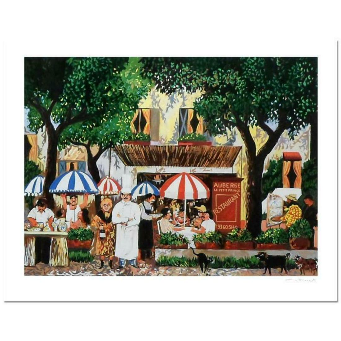 Guy Buffet, "Le Petit Prince" Limited Edition Serigraph;: "Le Petit Prince" is a limited edition serigraph on paper by Guy Buffet. It is numbered, hand-signed by the artist, and comes with a Certificate of Authenticity. Measures approx. 30" x 22.5" (image).