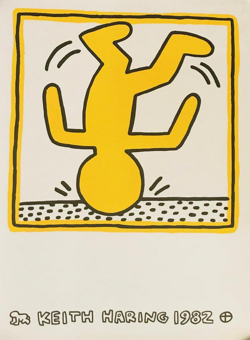 Keith Haring (1958-1990) One Man Show 1982 Lithograph: Artist: Keith Haring (1958-1990) Title: One Man Show. Year: 1982. Medium: Lithograph on paper Size: 20x28 inches. Notes: Published by Tony Shafrazi Gallery New York. Reference M.462