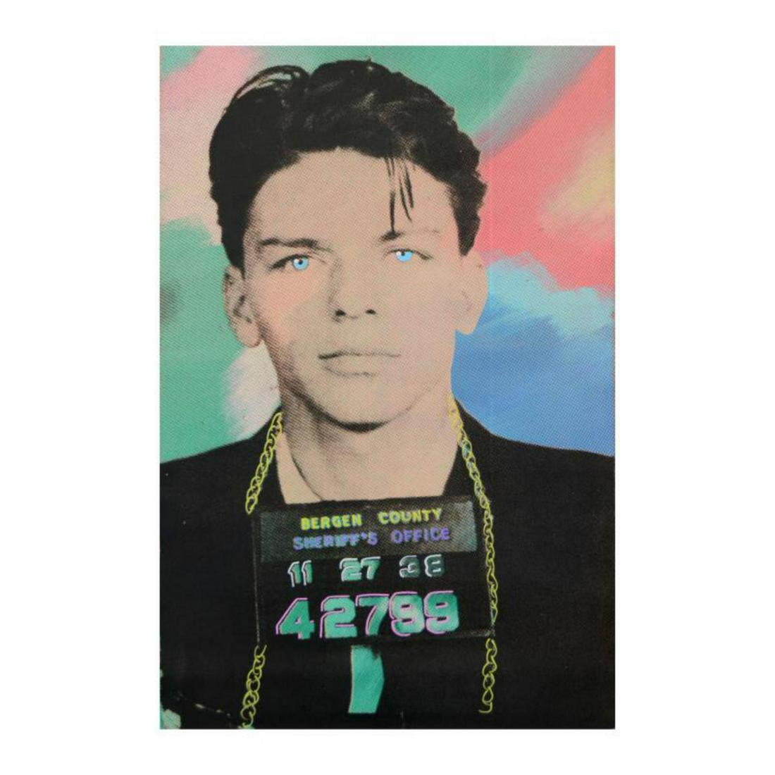 Steve Kaufman (1960-2010), "Sinatra" Hand Embellished: "Sinatra" is a hand embellished limited edition silkscreen on canvas by Andy Warhol protege Steve Kaufman (1960-2010). This piece is AP numbered 10/250 and hand signed inverso. Includes letter of auth