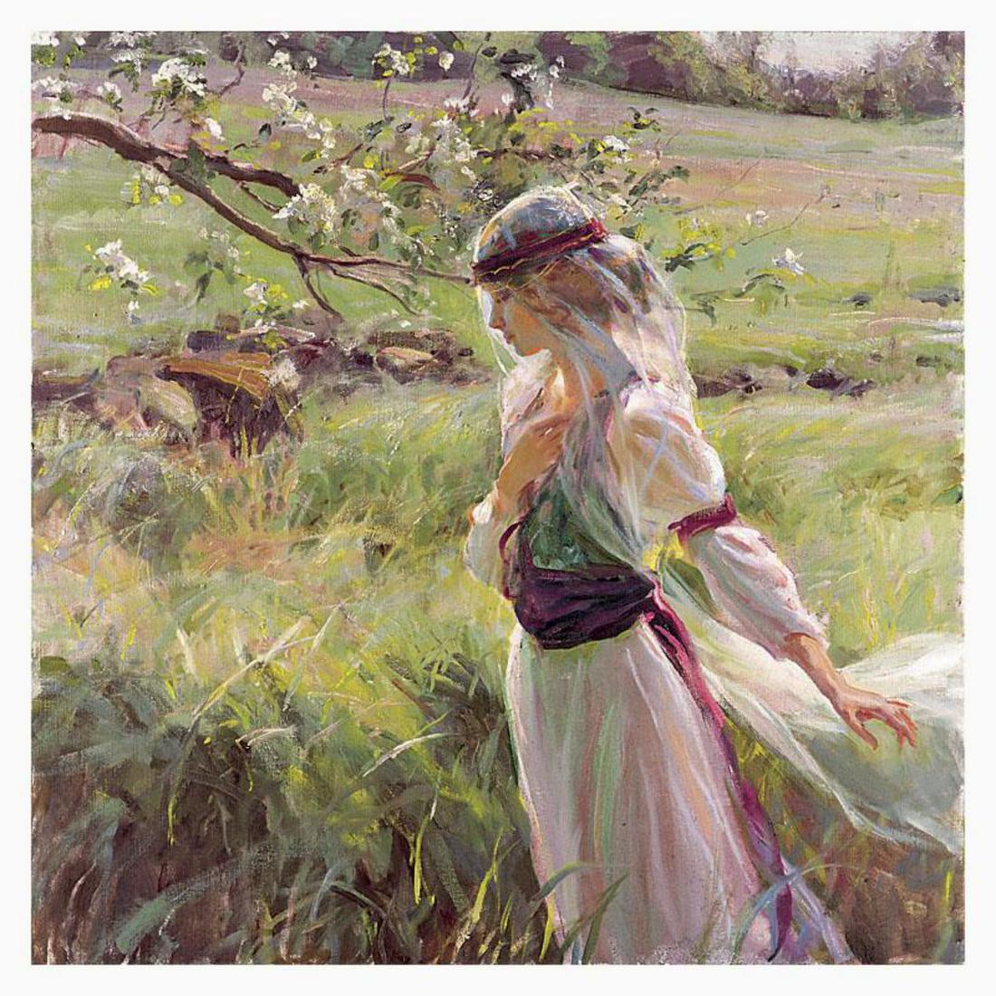 Dan Gerhartz, "Extending Grace" Limited Edition on: "Extending Grace" is a limited edition giclee on canvas by Dan Gerhartz, numbered and hand signed by the artist. Includes Letter of Authenticity. Measures approx. 24" x 24" (image). Reference #: 23882