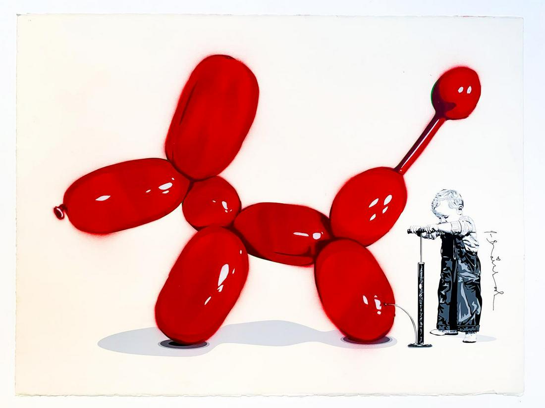 Mr. Brainwash- Original Mixed Media (Silkscreen and: Artist: Mr. Brainwash. Medium: Original Mixed Media (Silkscreen and Mixed Media on Paper). Title: Poppy. Size (Unframed): 22.5" x 30". Certificate of Authenticity: Is included. Additional: Original on