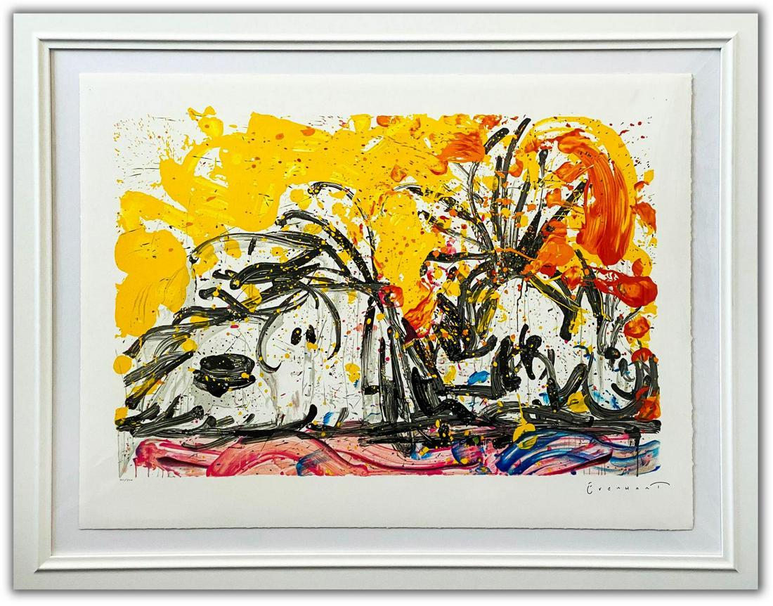 Tom Everhart- Hand Pulled Original Lithograph "Blow: Artist: Tom Everhart. Medium: Hand Pulled Original Lithograph. Title: Blow Dry. Size (Unframed): 31" x 42". Size (Framed): 40" x 51". Limited Edition: Hand Signed and Numbered. Certificate of Authenti
