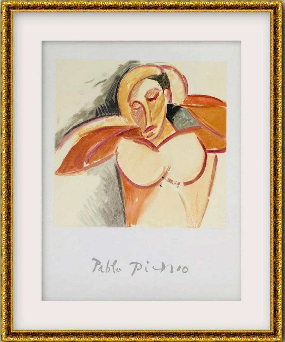 Pablo Picasso- Lithograph on Arches Paper "Etude pour: Artist: Pablo Picasso. Medium: Lithograph on Arches Paper. Title: Etude pour le Nu. Size (Unframed): 29" x 22". Size (Framed): 40" x 30". Certificate of Authenticity: Is included. Additional: Portfoli