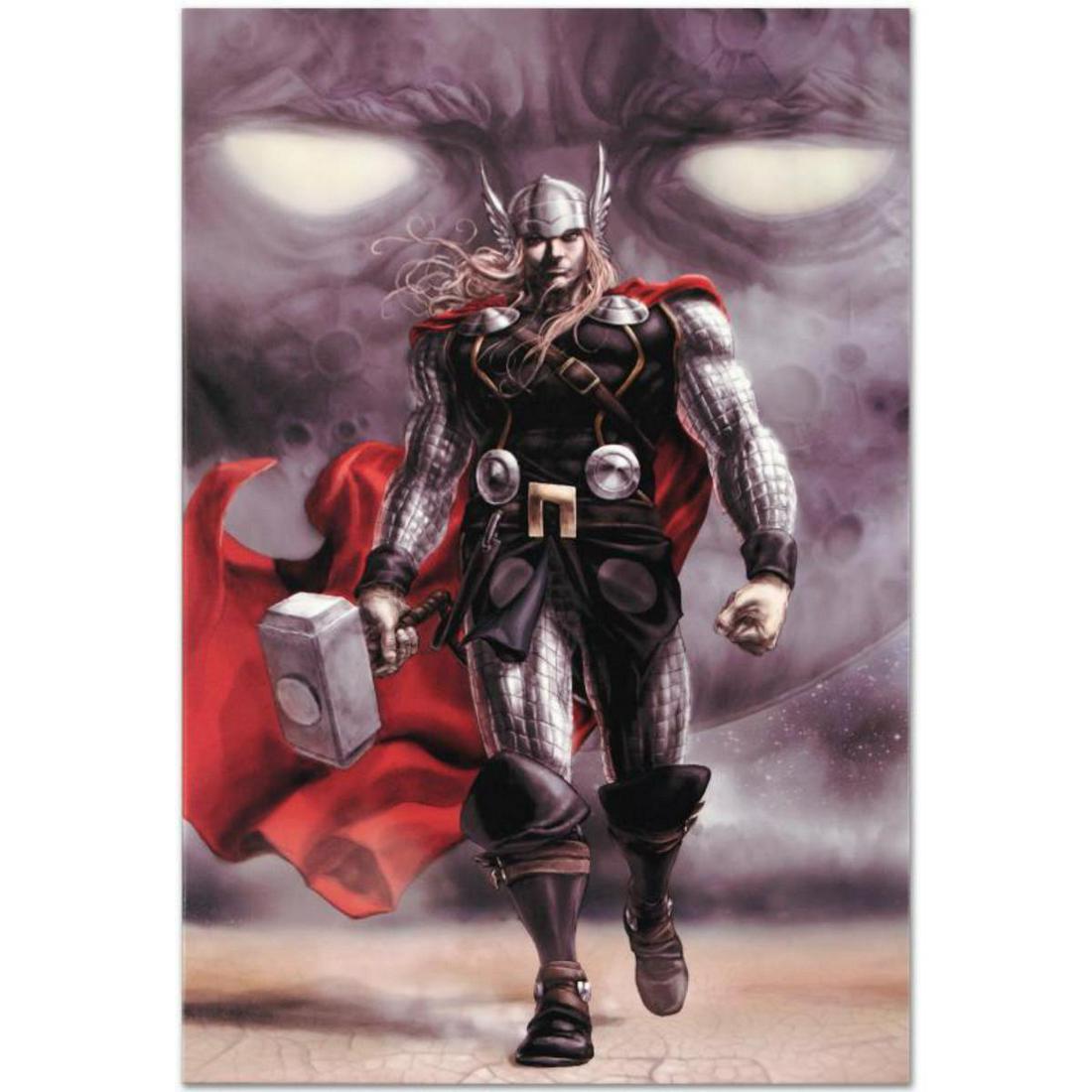 Marvel Comics "Astonishing Thor #5" Numbered Limited: A piece of comic book history, this limited edition, from original art by Mike Choi, depicts Thor. Mike Choi has done much interior and cover work for Marvel franchises, including Thor and X-Men. "Ast