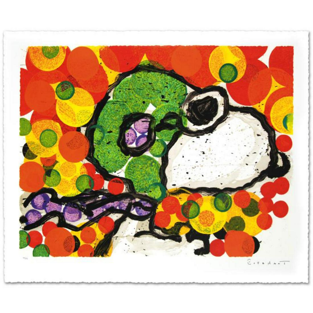 "Synchronize My Boogie-Afternoon" Limited Edition Hand: "Synchronize My Boogie - Afternoon" is a limited edition hand pulled original lithograph on museum quality deckle-edge paper, numbered and hand signed by Tom Everhart. This is one of the final Everhar