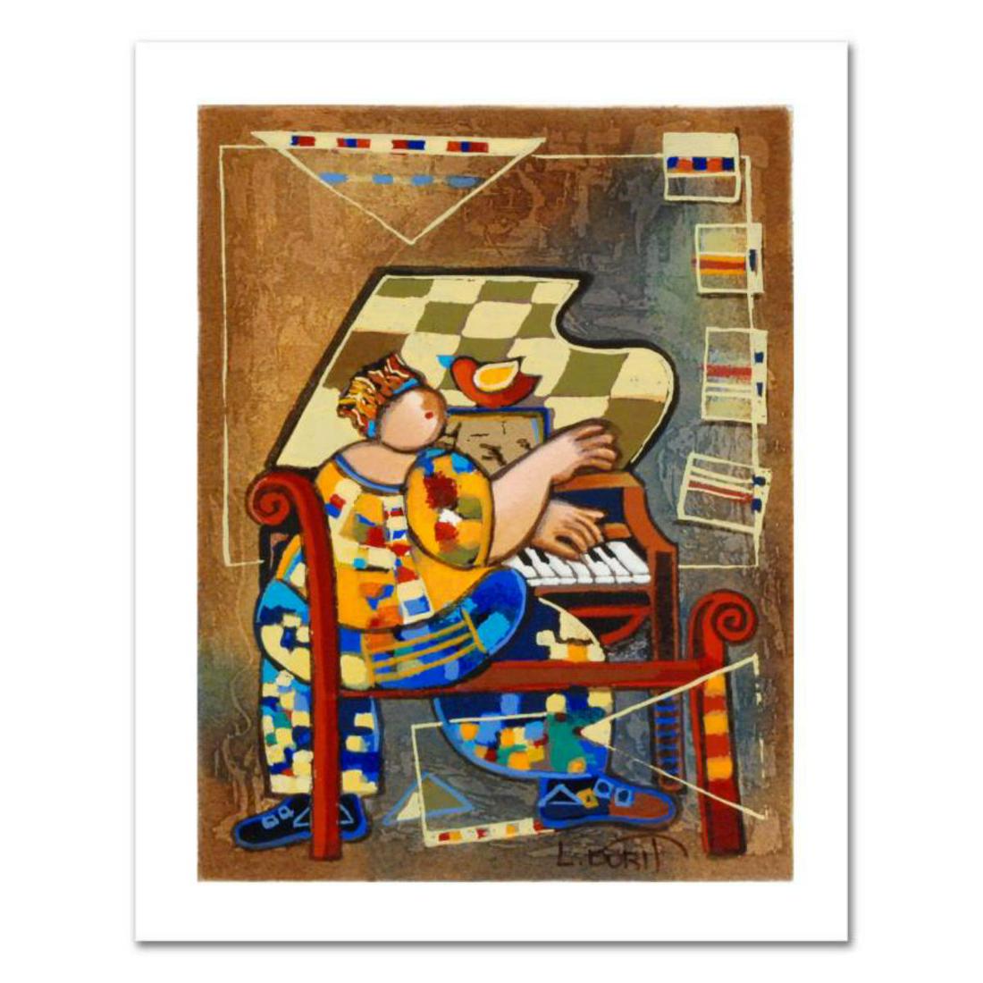 Dorit Levi, "The Grand Piano" Limited Edition: "The Grand Piano" is a limited edition serigraph on paper by Dorit Levi, numbered and hand signed by the artist. Includes Certificate of Authenticity. Measures approx. 7" x 9.5" (border), 6" x 8.5" (i