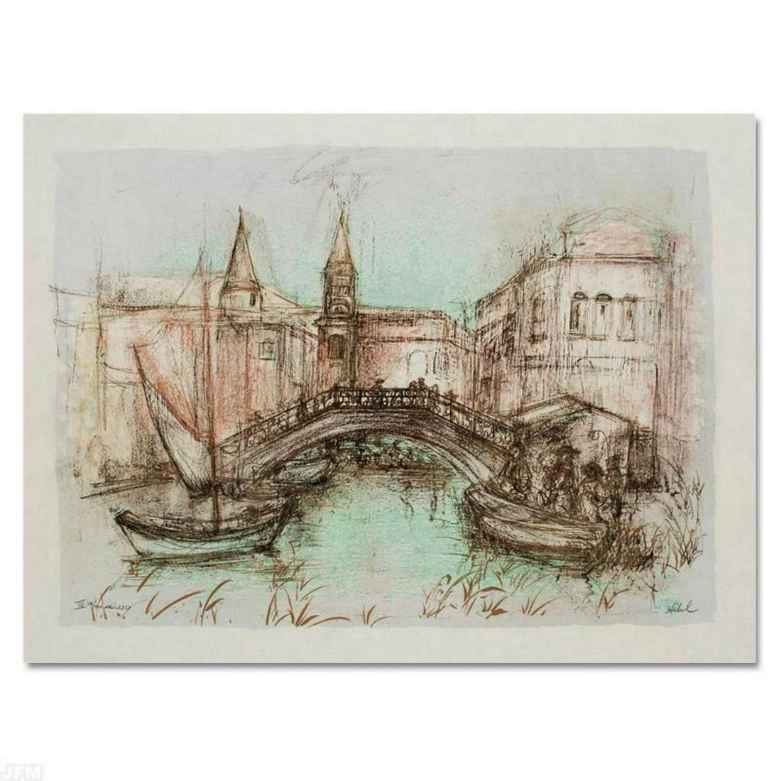 "Chioggia" Limited Edition Lithograph by Edna Hibel: "Chioggia" is a limited edition lithograph on paper, numbered and hand signed by Edna Hibel (1917-2014). Includes Certificate of Authenticity! Measures approx. 30" x 22.5" (border) 22" x 16" (image). 