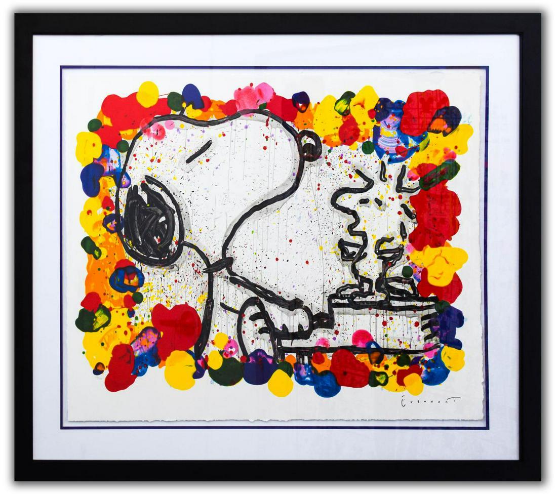 Tom Everhart- Hand Pulled Original Lithograph "Super: Artist: Tom Everhart. Medium: Hand Pulled Original Lithograph. Title: Super Star. Size (Unframed): 27" x 36". Size (Framed): 39.5" x 49". Limited Edition: Hand Signed and Numbered. Certificate of Auth