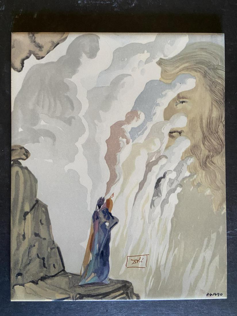 Salvador Dali (1904-1989) - SOLD OUT Ltd Ed Ceramic: limited edition glazed ceramic tile from a SOLD OUT edition by Salvador Dali (1904-1989), numbered and plate signed! Measures approx. 8" x 10" (tile). Famous surrealist painter Salvador Dali was born 