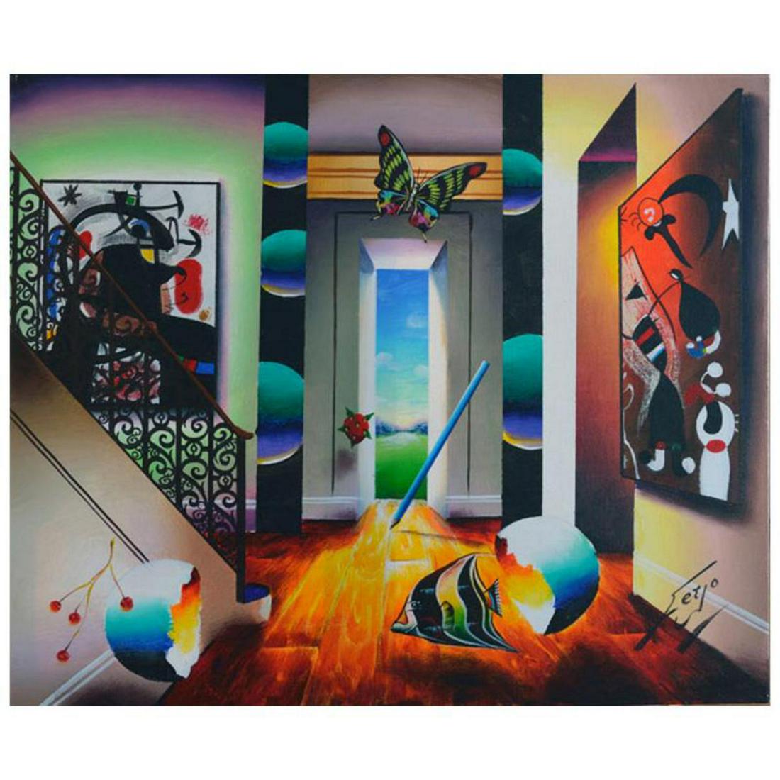 Ferjo, "Eternity Calls" Original Painting on Canvas,: "Eternity Calls" is an original painting, oil on stretched canvas, by Ferjo. Hand signed by the artist, this piece comes with a letter of authenticity. Measures approx. 20" x 24" (image). Reference #: