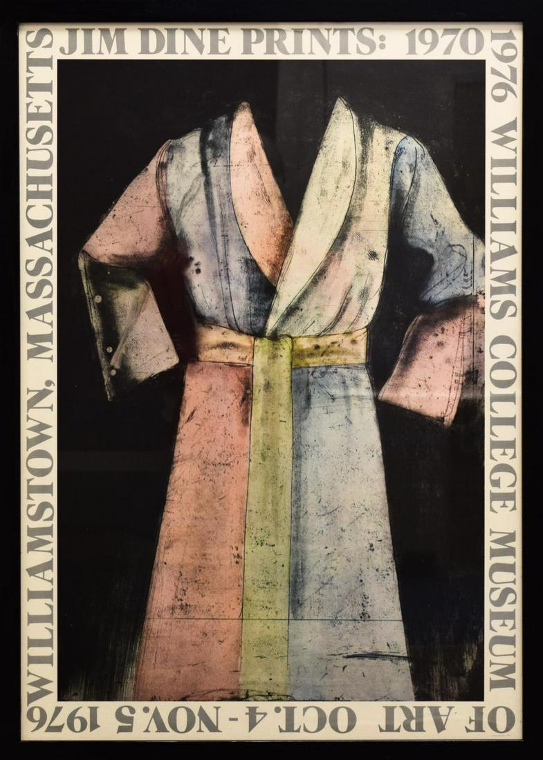 Jim Dine- Offset Lithograph "Paintings, Drawings and: Artist: Jim Dine. Medium: Offset Lithograph. Title: Paintings, Drawings and Etchings. Size (Unframed): 35" x 24". Size (Framed): 37" x 26.5". Certificate of Authenticity: is included. Additional: Cust