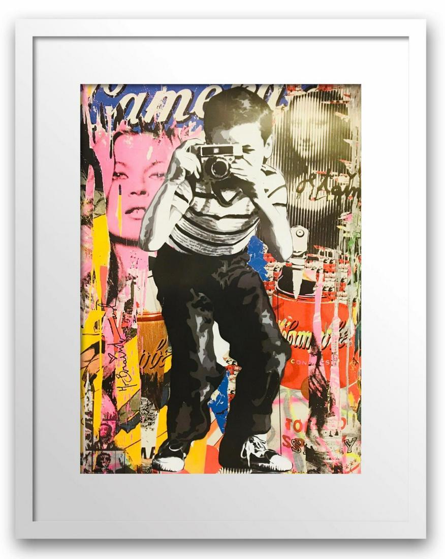 Mr. Brainwash- Original Offset Lithograph on Paper: Artist: Mr. Brainwash. Medium: Original Offset Lithograph on Paper. Title: Smile. Size (Unframed): 30" x 20". Size (Framed): 38" x 28". Reference# 13670.