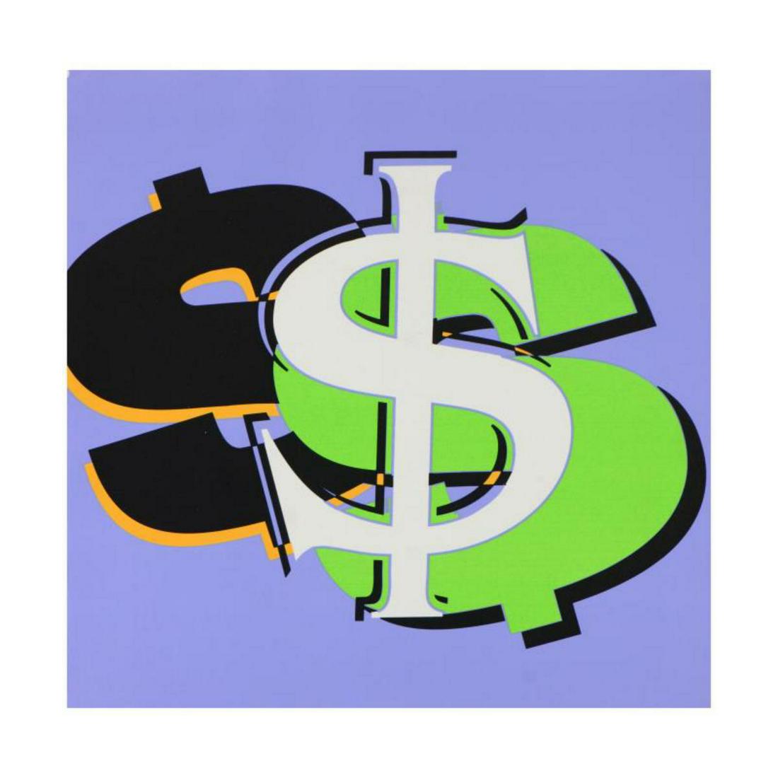Steve Kaufman (1960-2010), "Dollar Sign State 6": "Dollar Sign State 6" is a limited edition silkscreen on canvas by Andy Warhol protege Steve Kaufman (1960-2010). This piece is numbered 11/50 and hand signed inverso. Includes Certificate of Authenti