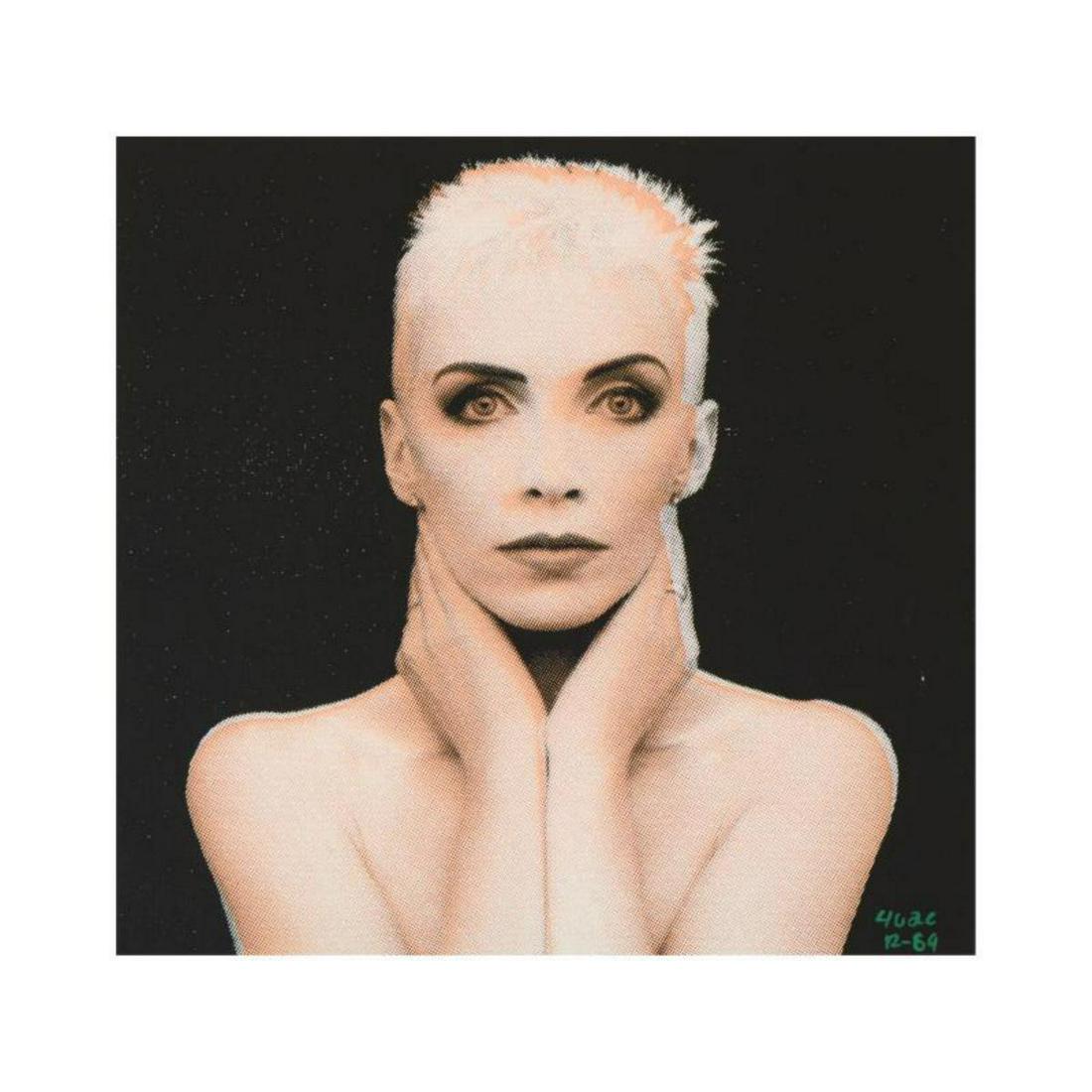 Ringo Daniel Funes - (Protege of Andy Warhol's: "Annie Lennox" is a one-of-a-kind hand-pulled silkscreen on canvas by Ringo Daniel Funes - protege of Andy Warhol's apprentice, Steve Kaufman. This piece is hand signed by the artist and Includes Cert