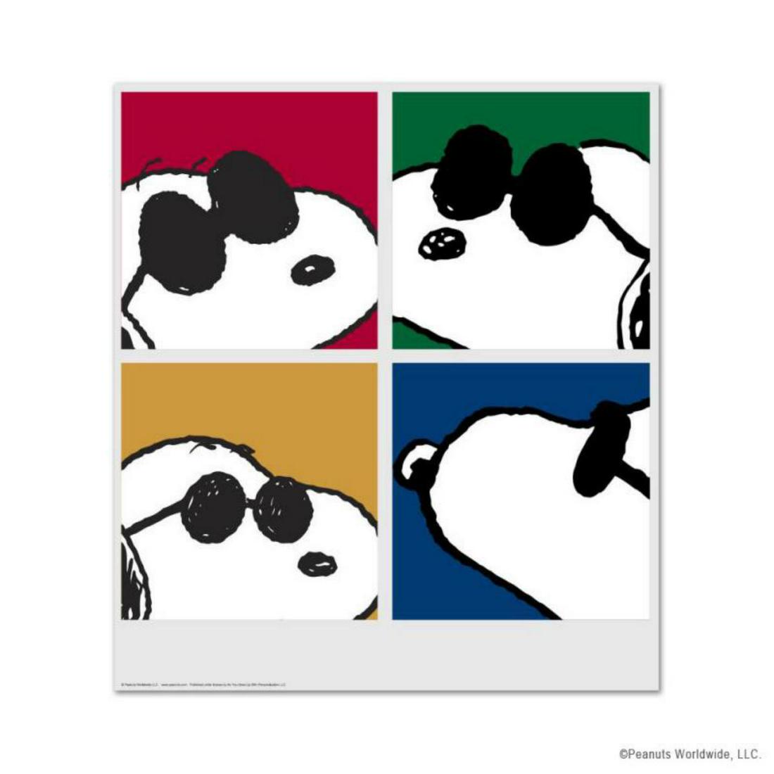 Peanuts, "Snoopy: Faces" Hand Numbered Limited Edition: A vibrant and striking edition portraying the simple yet emotive art of Charles. M. Schulz, creator of PEANUTS . You'll love the color, it really POPS in person! It looks incredible on the wall and wi