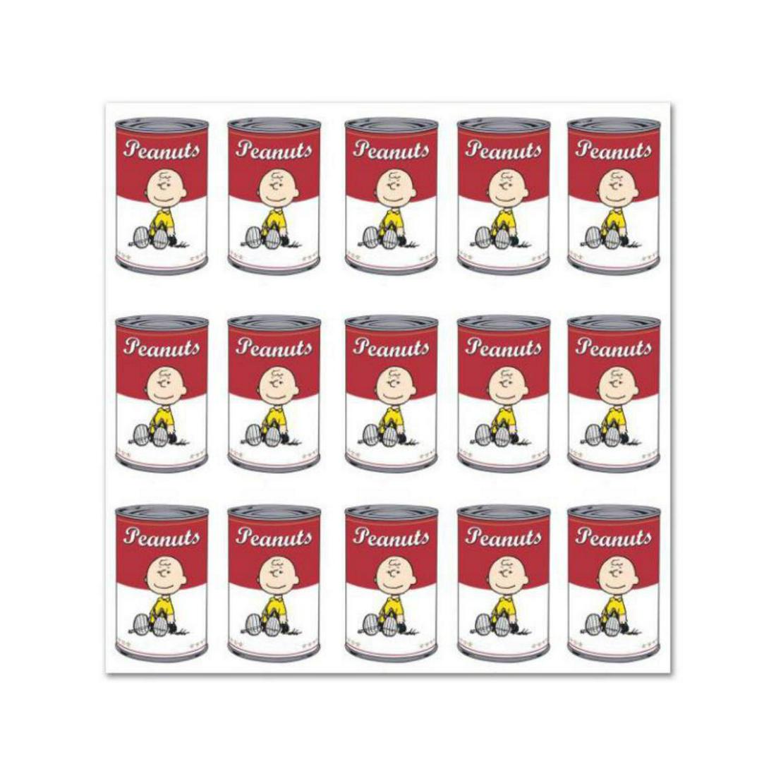 Peanuts, "Peanuts Can" Hand Numbered Canvas (40"x40"): A vibrant and striking edition portraying the simple yet emotive art of Charles. M. Schulz, creator of PEANUTS . You'll love the color, it really POPS in person! It looks incredible on the wall and wi