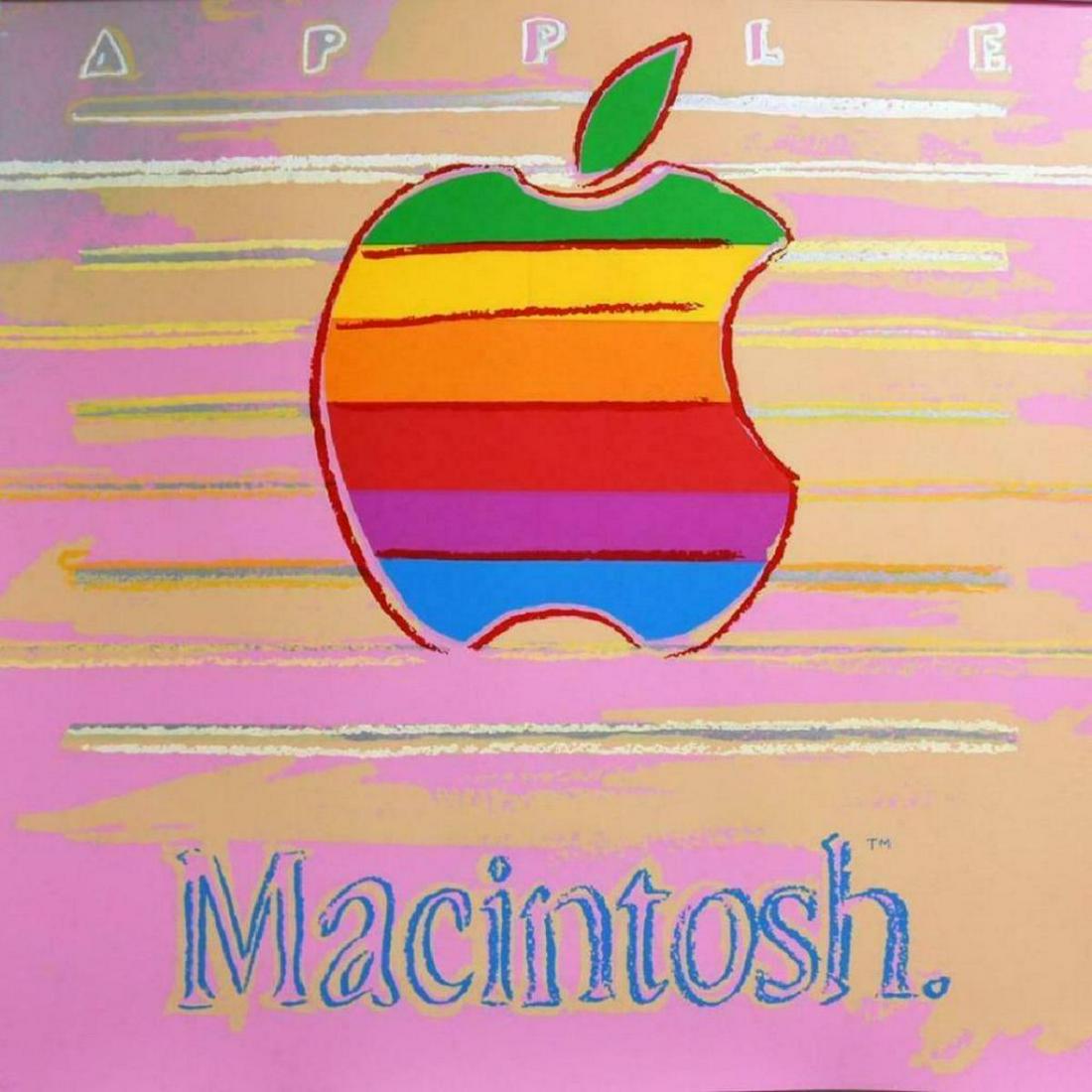 Andy Warhol- Screenprint in colors "Apple from Ads: Artist: Andy Warhol. Medium: Screenprint in colors. Title: Apple from Ads Portfolio. Size (Unframed): 38" x 38". Additional: Unsigned proof (outside the edition). Printer: Rupert Jasen Smith, New York