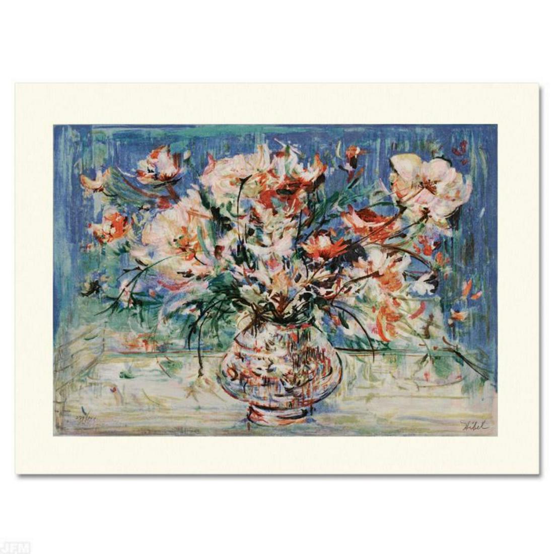 "Vita's Bouquet" Limited Edition Serigraph by Edna: "Vita's Bouquet" is a limited edition serigraph on paper, numbered and hand signed by Edna Hibel (1917-2014). Includes Certificate of Authenticity! Measures approx. 24" x 18" (with border), 20" x 14" 