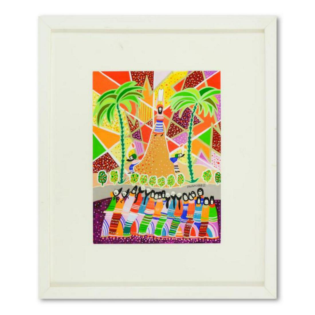 Raphael Abecassis, Framed Original Watercolor Painting,: This is an original watercolor painting on paper by Raphael Abecassis, hand signed by the artist. Includes Letter of Authenticity. This piece comes framed. Measures approx. 15" x 17.5" (frame), 8" x 1