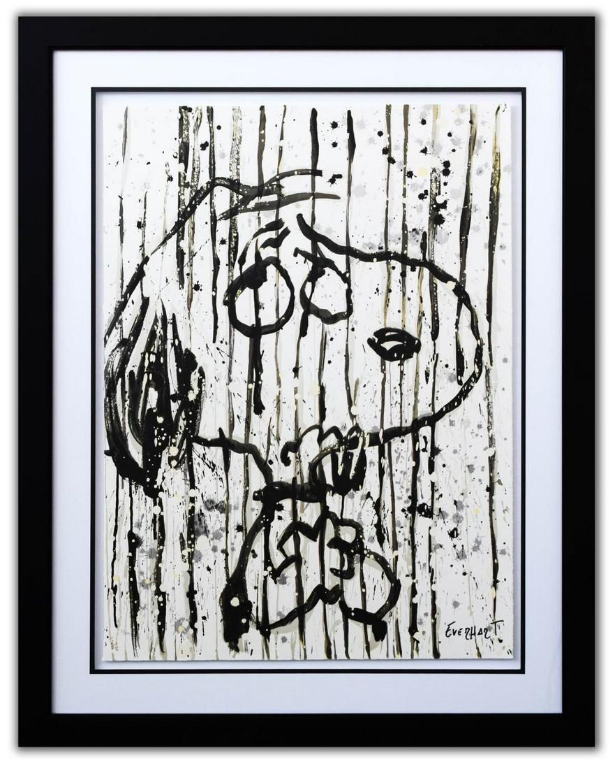 Tom Everhart- Hand Pulled Original Lithograph "Dancing: Artist: Tom Everhart. Medium: Hand Pulled Original Lithograph. Title: Dancing in the Rain. Size (Unframed): 30" x 22.5". Size (Framed): 39" x 31". Limited Edition: Hand Signed and Numbered. Certificat