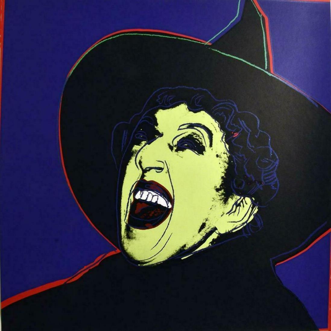Andy Warhol- Screenprint in colors "Witch": Artist: Andy Warhol. Medium: Screenprint in colors. Title: Witch. Size (Unframed): 38" x 38". Additional: Unsigned proof (outside the edition). Printer: Rupert Jasen Smith, New York.. Reference# 13303