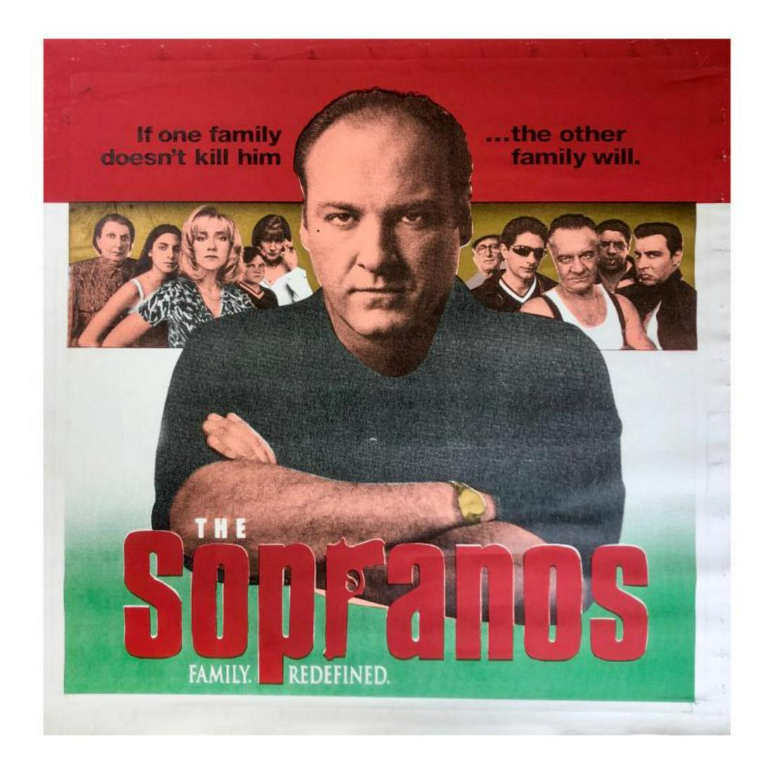 Steve Kaufman (1960-2010), "The Sopranos" Hand Signed: "The Sopranos" is limited edition hand pulled silkscreen unique mixed media on canvas by Andy Warhol protege Steve Kaufman (1960-2010). This piece is numbered and hand signed inverso and includes a le