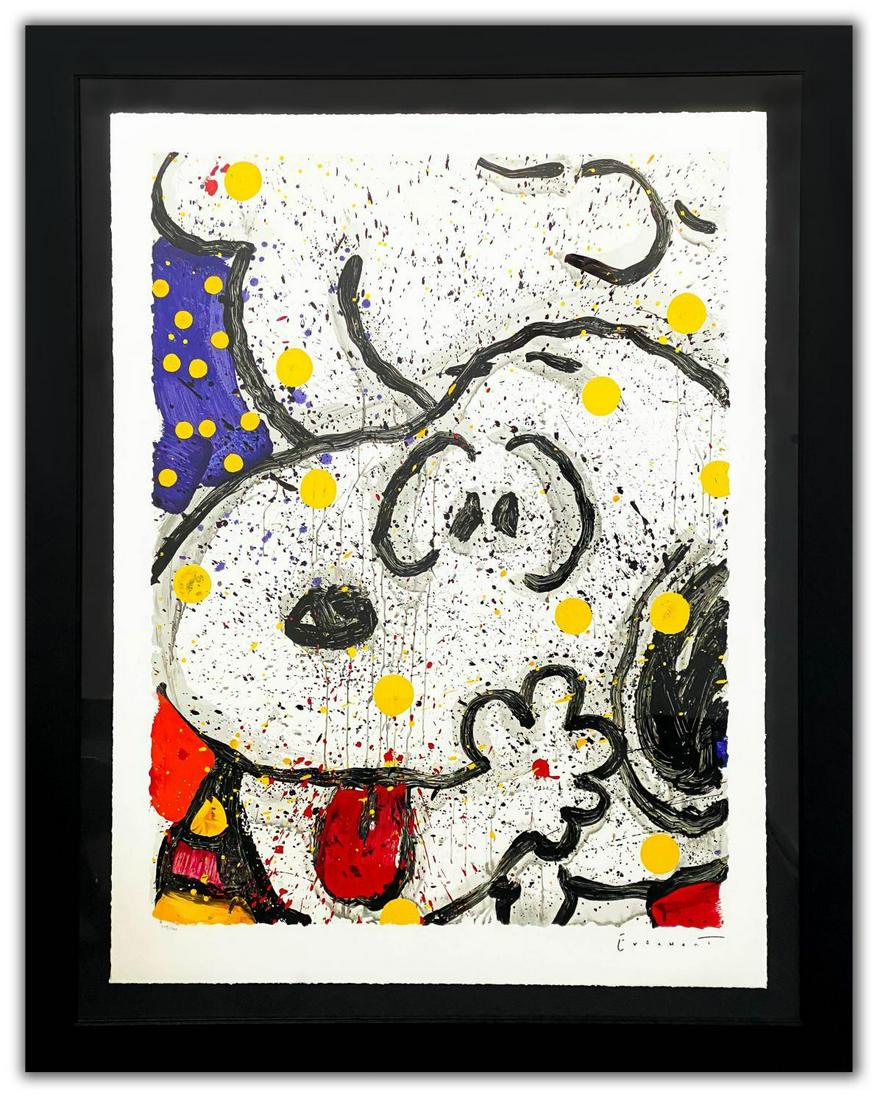 Tom Everhart- Hand Pulled Original Lithograph "My Main: Artist: Tom Everhart. Medium: Hand Pulled Original Lithograph. Title: My Main Squeeze. Size (Unframed): 42" x 31'. Size (Framed): 54" x 44". Limited Edition: Hand Signed and Numbered. Certificate of A