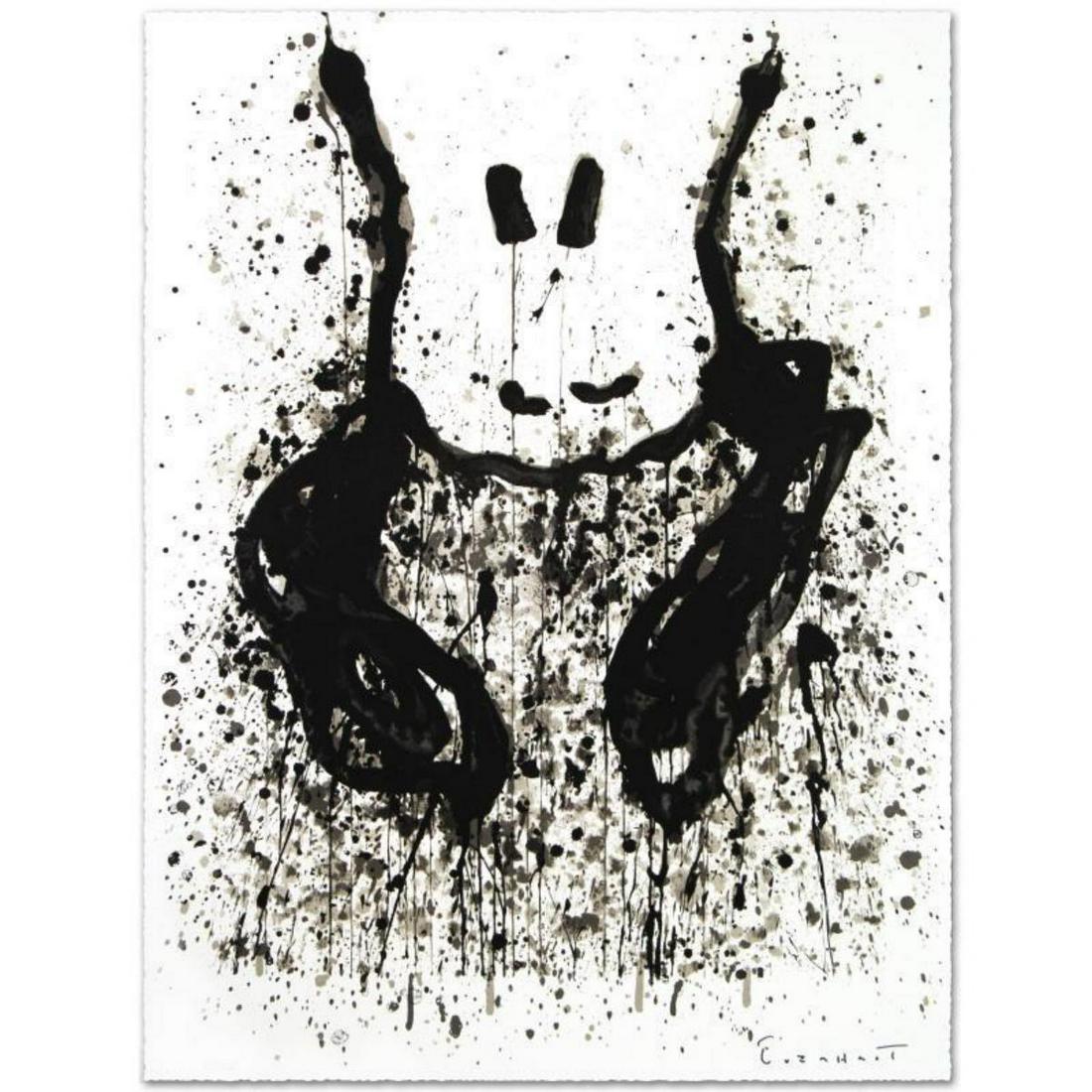 "Watchdog 6 O'Clock" Limited Edition Hand Pulled: "Watchdog 6 O'Clock" is a limited edition hand pulled original lithograph on museum quality deckle-edge paper, numbered and hand signed by Tom Everhart. This is one of the final Everhart editions to b