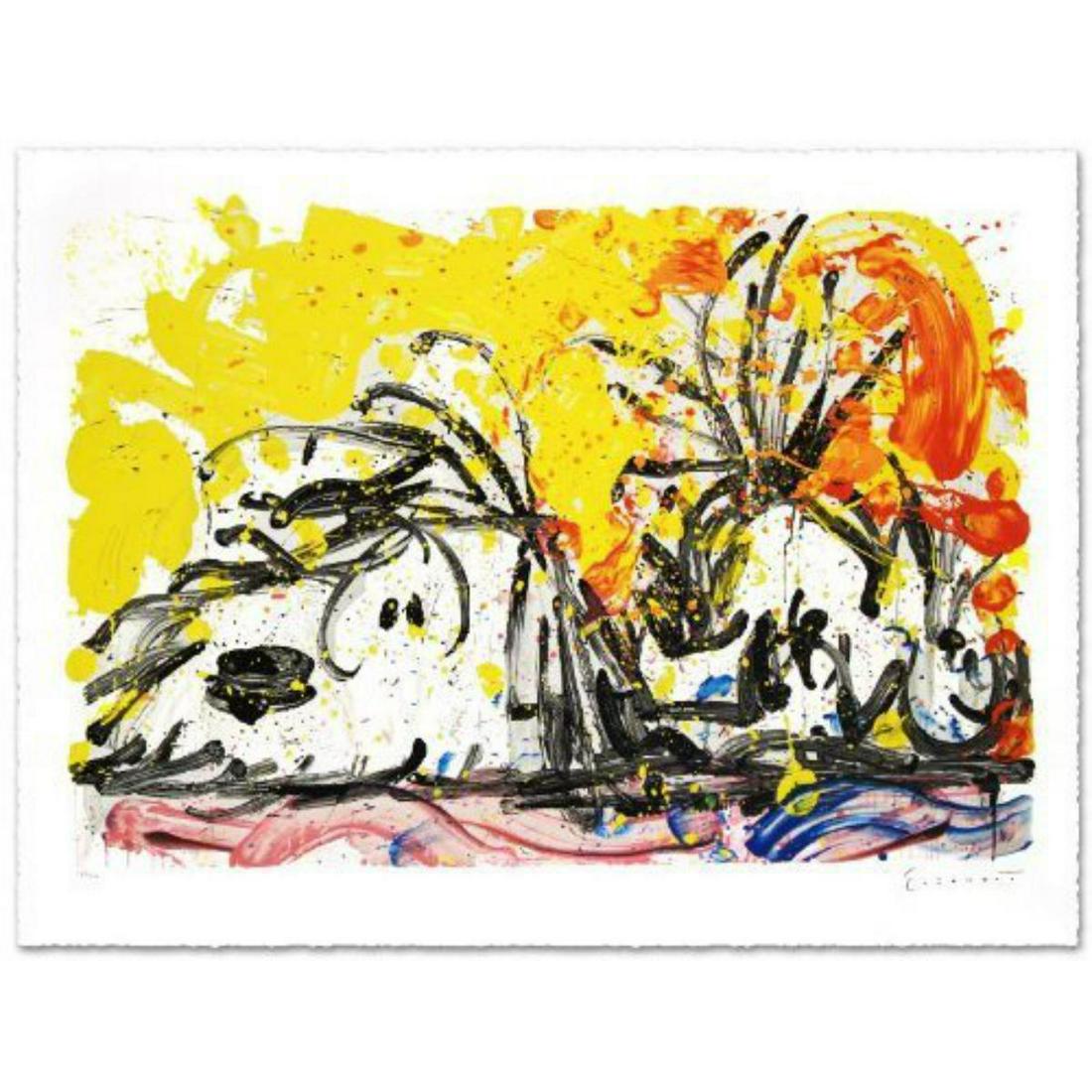 Tom Everhart- Hand Pulled Original Lithograph "Blow: Artist: Tom Everhart. Medium: Hand Pulled Original Lithograph. Title: Blow Dry. Size (Unframed): 31.5" x 42". Certificate of Authenticity: Is included. Additional: Tom Everhart is the only artist with