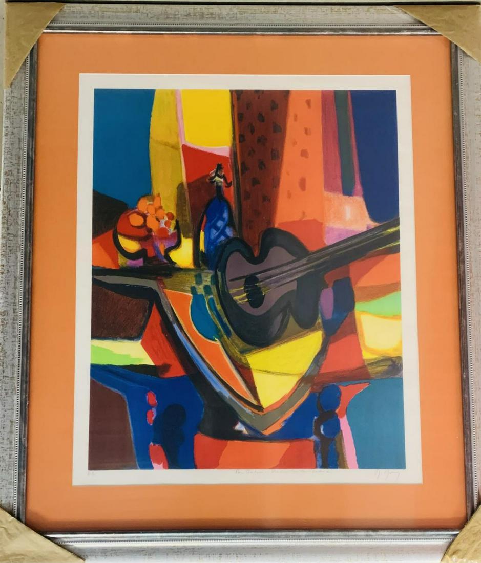 Marcel Mouly Original Lithograph on paper: Artist: Marcel Mouly. Medium: Original Lithograph on paper . Title: . Signature: Hand Signed and Numbered. Frame Size: 40x30". Reference# 30444.