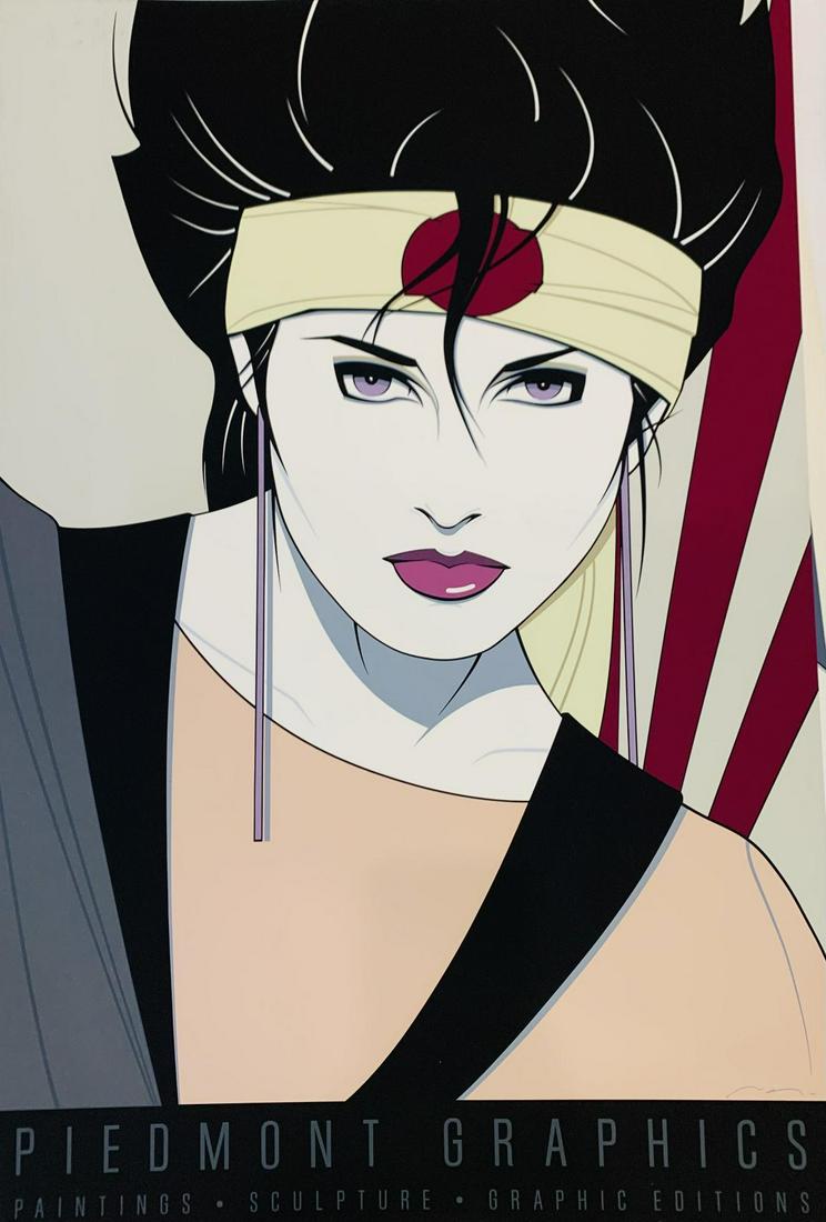 Patrick Nagel Original silkscreen on paper: Artist: Patrick Nagel. Medium: Original silkscreen on paper. Title: . Reference# 30501.