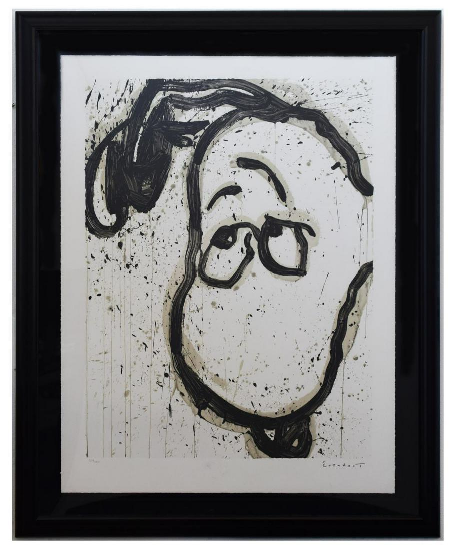Tom Everhart- Hand Pulled Original Lithograph "I Can't: Artist: Tom Everhart. Medium: Hand Pulled Original Lithograph. Title: I Can't Believe my Ears, Darling. Size (Unframed): 38" x 29". Size (Framed): 45" x 37". Certificate of Authenticity: From the publ