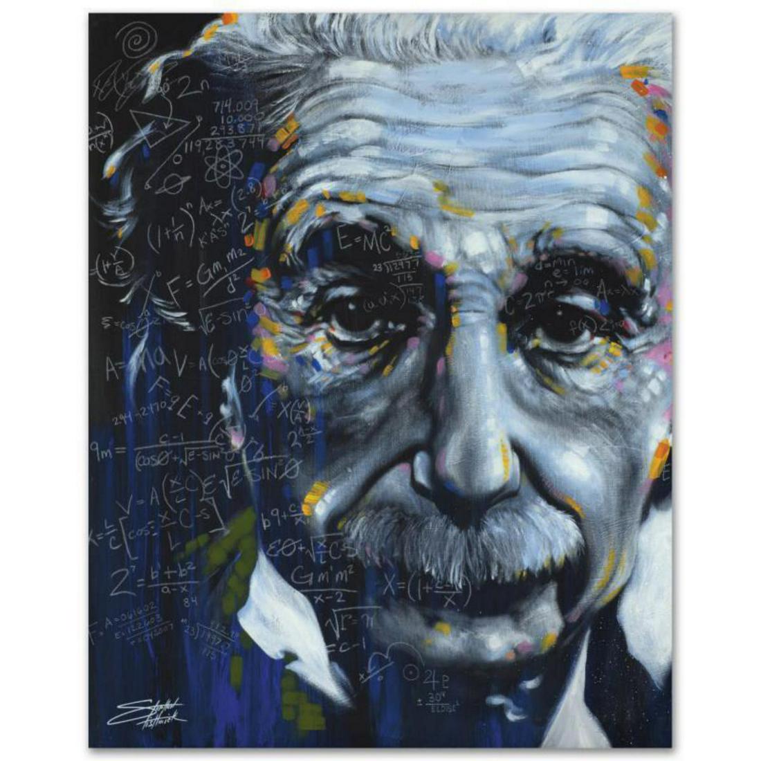 "It's All Relative" Limited Edition Giclee on Canvas by: With bright colors and expressive lines, Stephen Fishwick puts a unique spin on pop culture portraits. "It's All Relative" is a limited edition giclee on stretched canvas, numbered and bears the artis