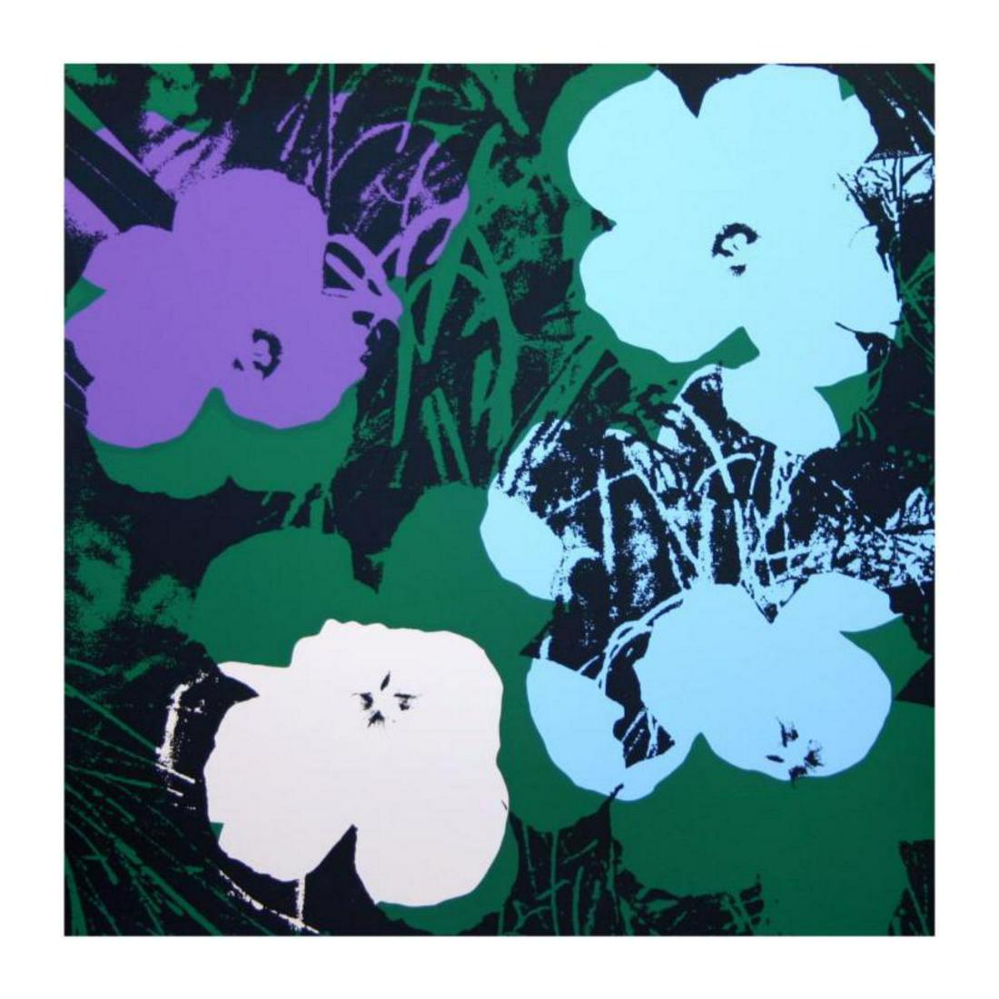 Andy Warhol "Flowers 11.64" Silk Screen Print from: "Flowers 11.64" is a silk screen print on paper (open edition) from Sunday B Morning featuring the works of Andy Warhol. The piece is stamped in blue on the back with "Published by Sunday B. Morning" 