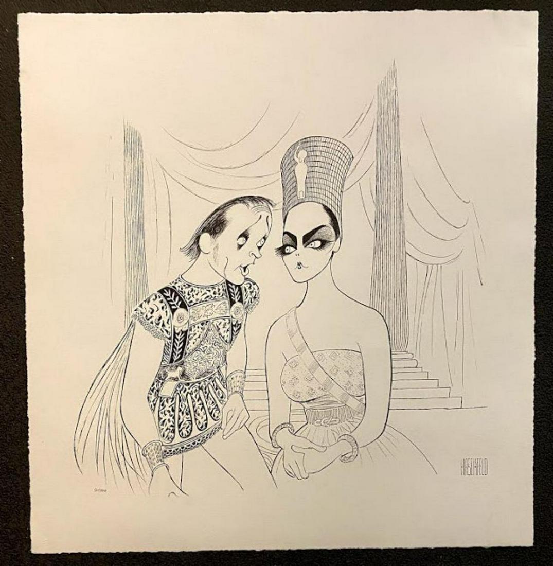 Al Hirschfeld Original lithograph on paper: Artist: Al Hirschfeld. Medium: Original lithograph on paper. Title: . Signature: Plate Signed . Size: 22x18". Certificate of authenticity: From Publisher . Additional: Edition: 300. Reference# 30206.