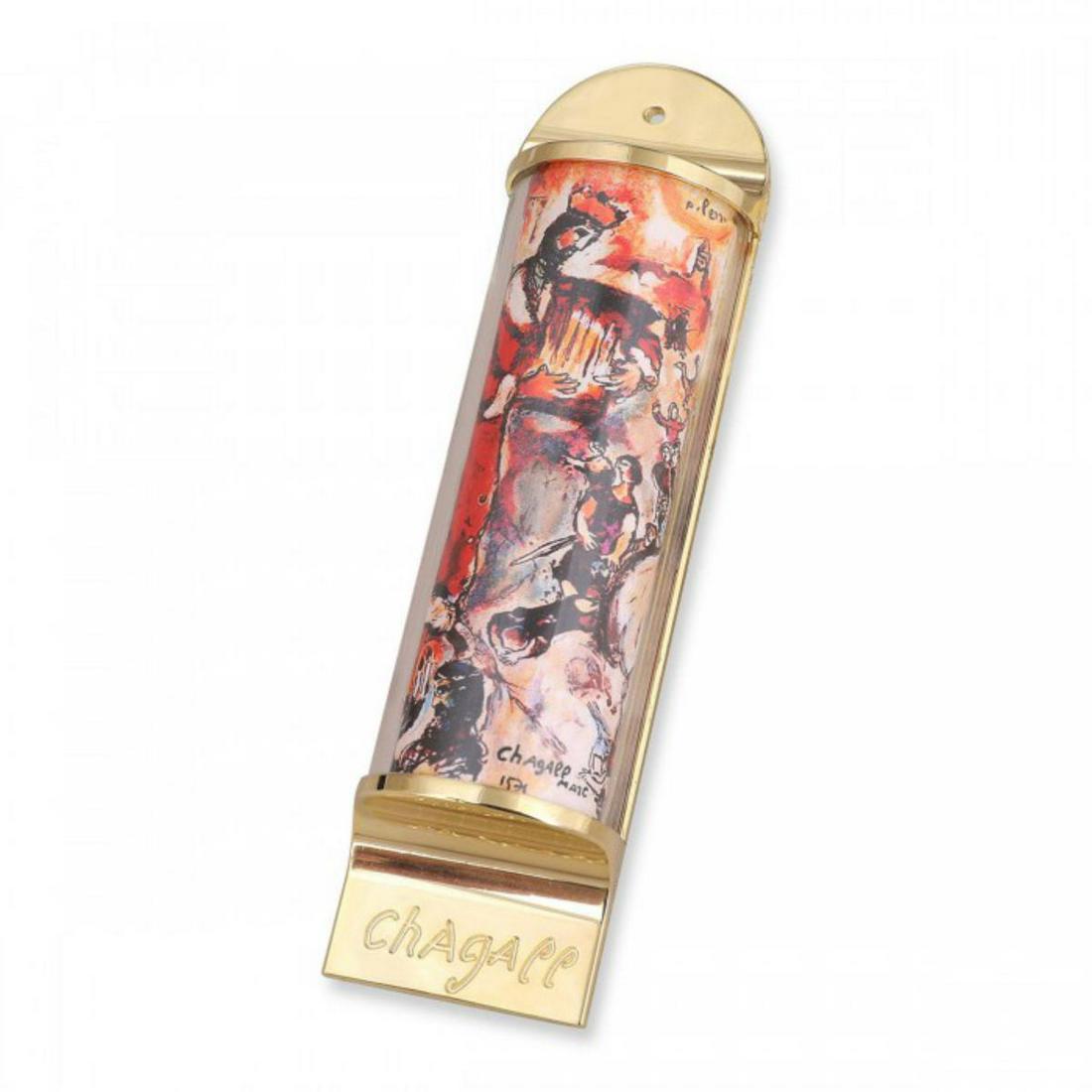 Marc Chagall MEZUZAH - Full color silkscreen on 24K (1 of 1)