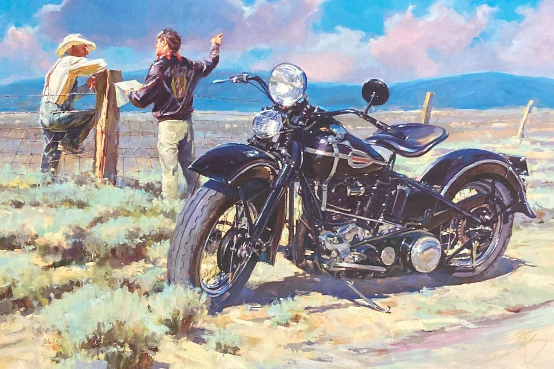 Tom Fritz- Original Giclee on Canvas "Barb Wire" (1 of 1)