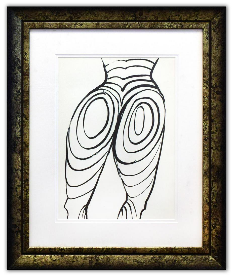 Alexander Calder- Lithograph: Artist: Alexander Calder. Medium: Lithograph. Size (Unframed): 15" x 11". Size (Framed): 25" x 20". Certificate of Authenticity: Is included. Additional: Custom framed. Reference# 14338.