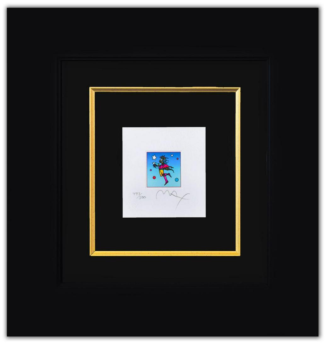 Peter Max- Original Lithograph "Cosmic Flyer in Space (1 of 2)