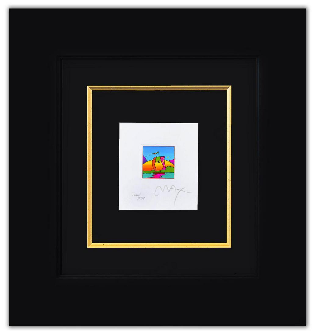 Peter Max- Original Lithograph "Sail Profile (Mini)" (1 of 2)