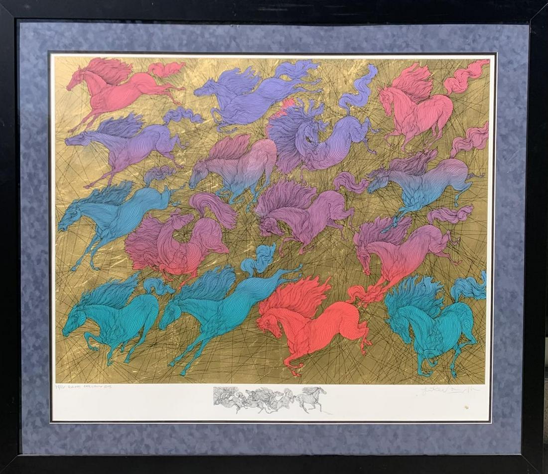 Guillaume Azoulay Serigraph on paper with hand laid (1 of 1)